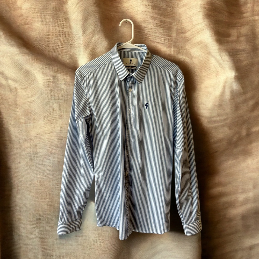 Father Sons Long Sleeve Button Up